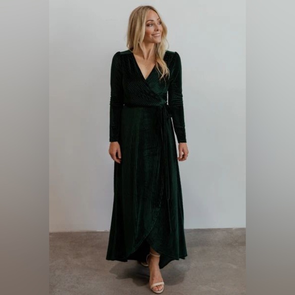 Baltic Born Dark Green Maxi Dress